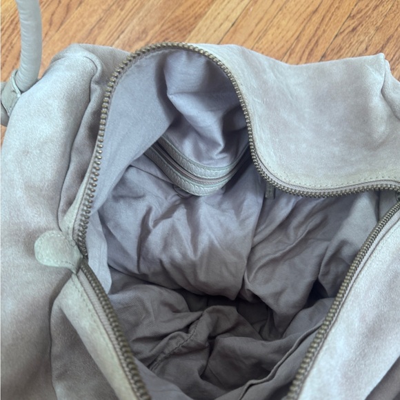 Free People Ingrid Taupe Suede Leather Tote main image 4